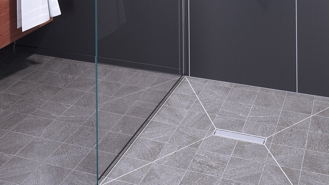 Linear drainage with the Linearis Compact shower channel
